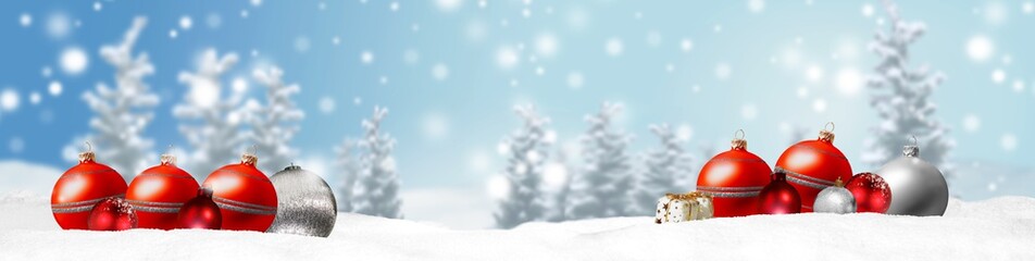 Weihnachten Banner Panorama Hintergrund