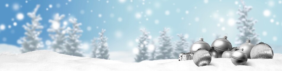 Fototapeta na wymiar Weihnachten Banner Panorama Hintergrund