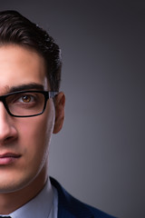 Portrait of young handsome businessman