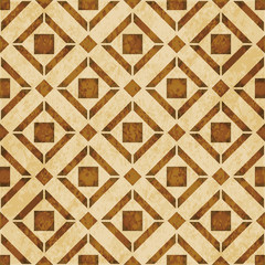 Retro brown watercolor texture grunge seamless background geometry square check cross