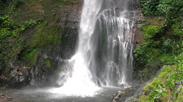 Git Git waterfall. Bali island. Indonesia.