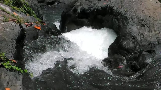 Git Git waterfall. Bali island. Indonesia.