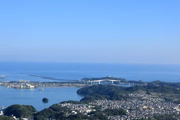 Photo sur Plexiglas Pont de Nanpu 浦戸大橋（鷲尾山山頂より）