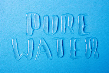 Pure water. Letters from Spilled Water