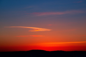 Fototapeta na wymiar Sunset in the Arctic
