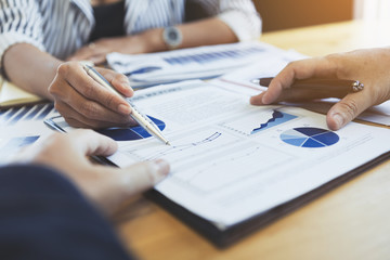 Business People Meeting Corporate. Teamwork concept or brainstorming for strategy plan concept