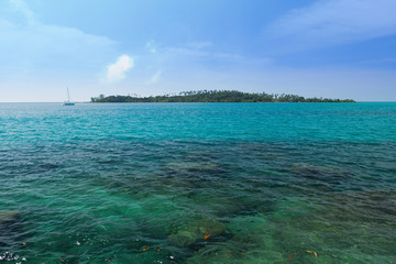 Green island and sea nature landscape in Thailand