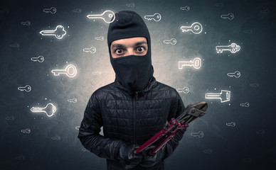 Burglar holding tool.