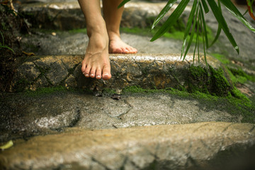 bare female feet