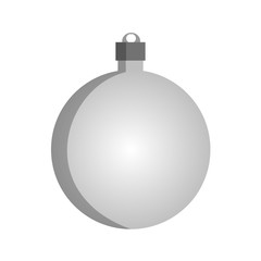 white Christmas ball isolated on white background
