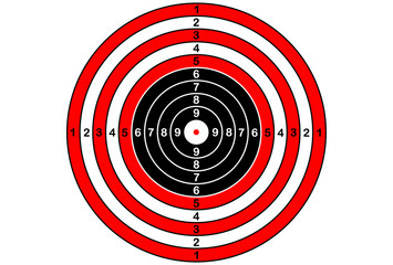 Vector target for rifle and archery