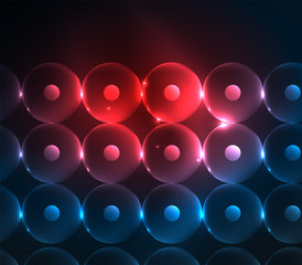 Blurred glowing circles, digital abstract background
