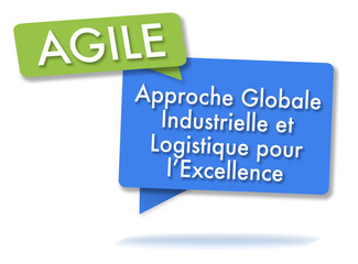 AGILE method in colored bubbles