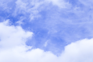 Blue sky with beautiful clouds.