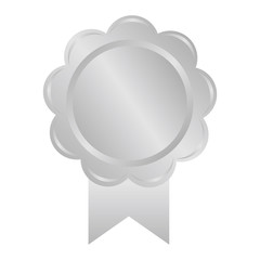 Silver medal icon illustration

