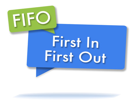 FIFO initals in colored bubbles