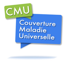 French CMU initals in colored bubbles