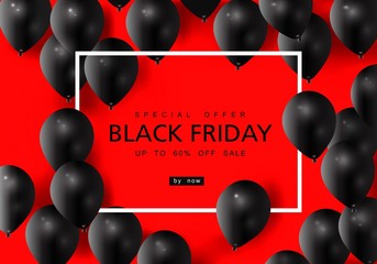 Black Friday, Big Sale, creative template on flat design
