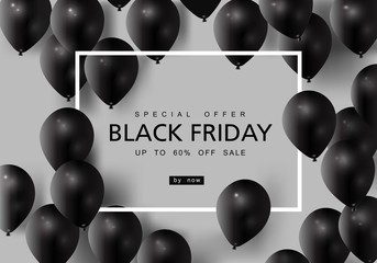 Black Friday, Big Sale, creative template on flat design