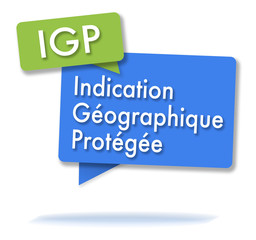 French IGP initals in colored bubbles