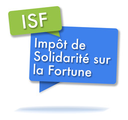 French ISF initals in colored bubbles