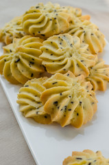 Homemade Sesame Butter Cookies.