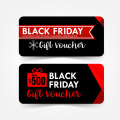 Collection of christmas black friday gift voucher web tag banner promotion vector illustration eps10 003