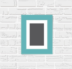 Photo frame on a  background  Vector illustration.
