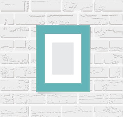 Photo frame on a  background  Vector illustration.
