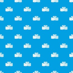 Tasty Turkish delight pattern seamless blue
