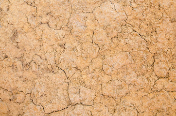 Dry soil surface cracks texture and background
