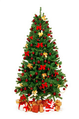 Christmas Tree isolated on white background