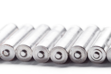 Battery on a white background