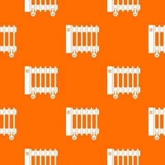 Oil electric heater on wheels pattern seamless