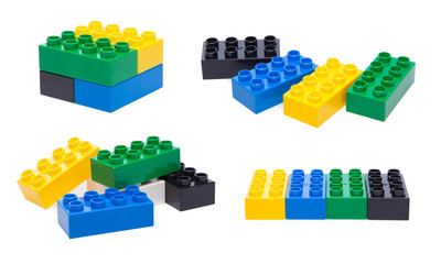 Obraz premium Plastic building blocks