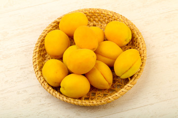 Ripe sweet apricots