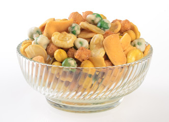 nuts or mix peanuts on a background.
