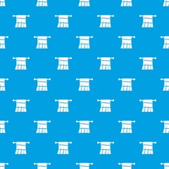 Towel on a hanger pattern seamless blue