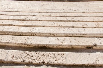 Plaza de Toros - Malaga - Sitzreihen aus Stein, Stierkampfarena 