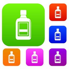 Plastic bottle set color collection