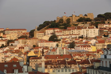 Coucher de soleil sur Lisbonne