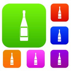 Glass bottle set color collection