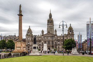 Glasgow George Square and City Chambers