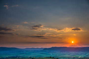 Clouds at the sunset