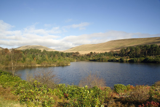 Lower Neuadd Reservoir on the Taff Trail in the Brecon Beacons © Jackie Davies