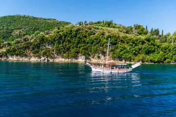 Sea landscape in lefkada island