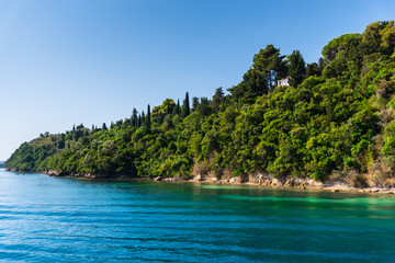 Fototapeta na wymiar Sea landscape in lefkada island