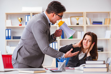 Office conflict between man and woman