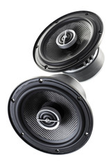 car Acoustic speaker isolated on white background