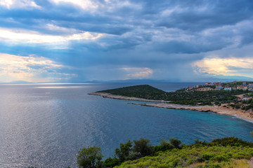 Naklejka premium Aegean Sea in Thassos island